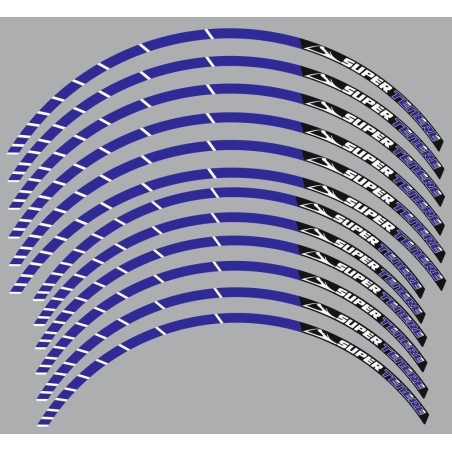 blaue Klebestreifen für 17-19 INCH RIMS kompatible Motorräder YAMAHA SUPER TENERE