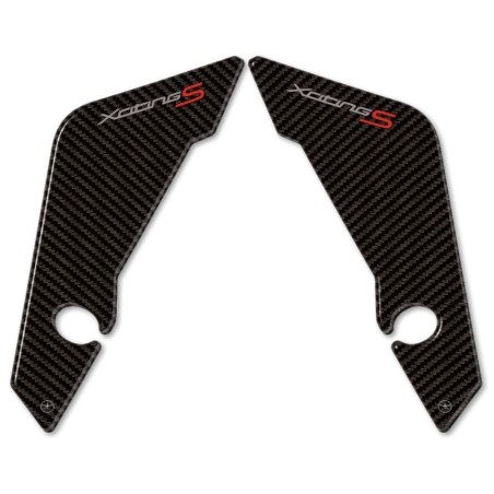 2 ADESIVI 3D PROTEZIONE PARAFANGO compatibili per kymco XCITING S 400 2018-2023