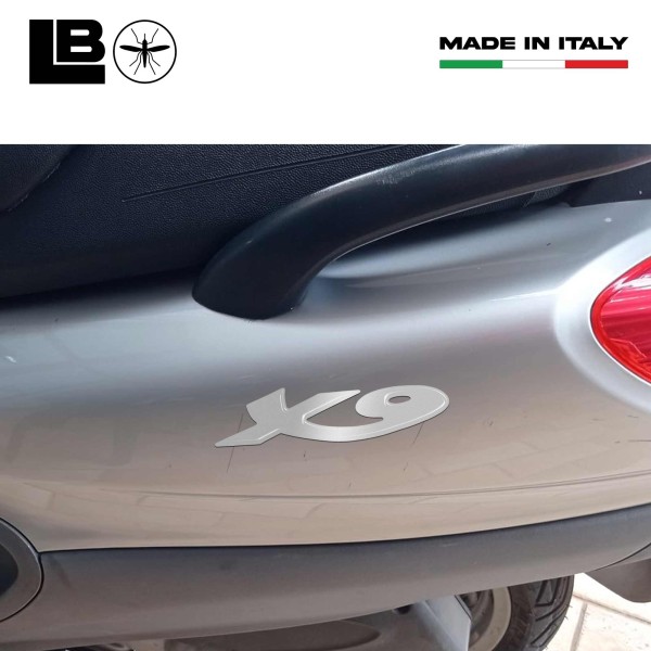 2 3D RESIN STICK ADHESIVES X9 for SCOOTER 250 - 500 for PIAGGIO X 9 SILVER