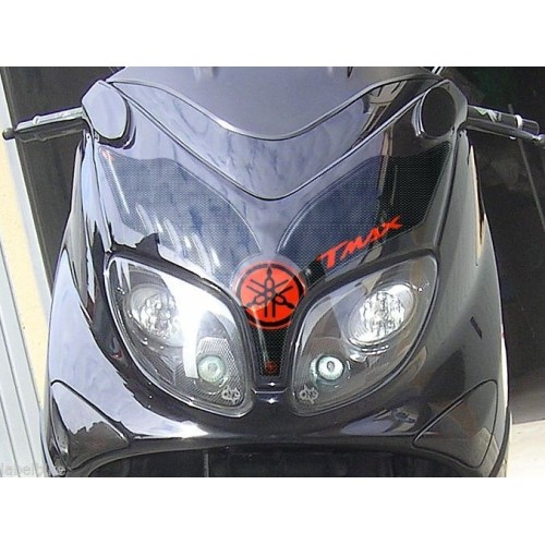 STICKERS RÉSINE 3D CARÉNAGE AVANT TMAX 500 YAMAHA T MAX 01-07 CARBONE