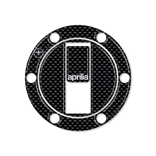 Adesivo 3D Protezione per tappo Serbatoio Compatibile con Moto Aprilia 2
