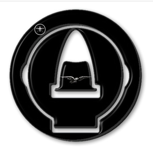 EXCLUSIVA GORRA DE RELLENO 3D PROTECCIÓN ADHESIVA compatible para MOTO GUZZI NEGRO 2