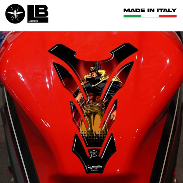 RAOUL KEN THE WARRIOR TANK STICKERS 3D RESIN FOR MOTORBIKES