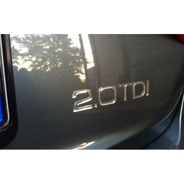 Resin 3D SCRIPT 2.0TDI ADHESIVE/STICKER compatible for AUDI 2000 TDI CARS