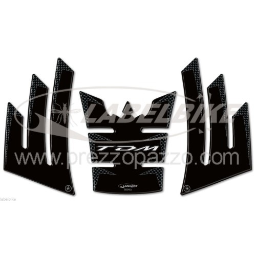 KIT de 3 ADHESIVES 3D GEL RESINE compatibles avec les motos YAMAHA TDM 900