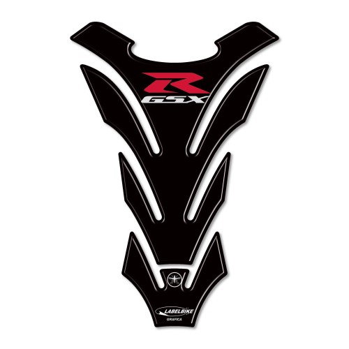 PARASERBATOIO ADESIVI 3D SUZUKI PROTEZIONE SERBATOIO per MOTO GSXR GSX-R NERO 2
