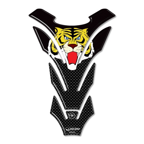 RÉSINE 3D CARBONE TIGRE HOMME MOTO ADHÉSIF PARASTER