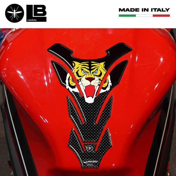 RESIN 3D CARBON CARBON TIGER MAN MOTORCYCLE ADHESIVE PARASTER