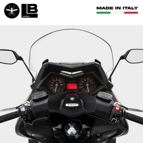 ADHESIVES GEL 3D guidon ERGAL compatible pour SCOOTER YAMAHA TMAX 530 2012-2016