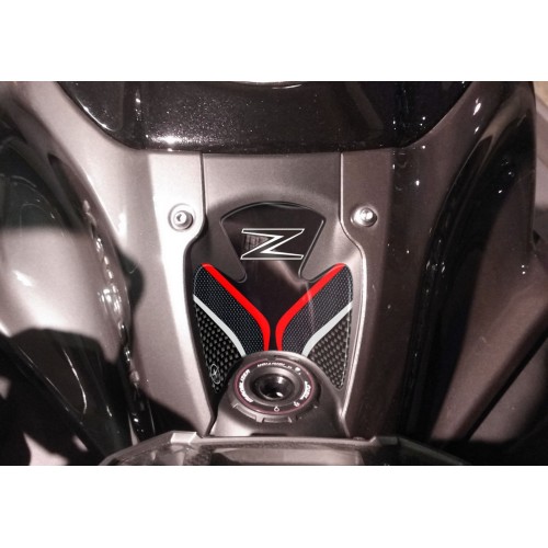 PROTECTION 3D GEL zone clé de contact compatible avec MOTO KAWASAKI Z900 rouge