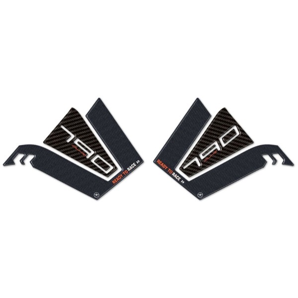 2 ADHESIVOS LATERALES 3D de resina de gel compatibles para MOTO KTM 790 DUKE