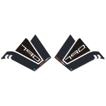 2 protections latérales en résine gel 3D compatibles avec la MOTOCYCLE KTM 790 DUKE