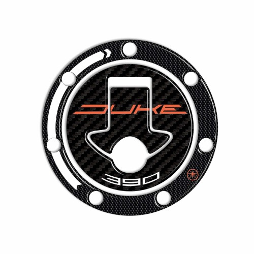 Adesivo 3D Protezione Tappo Serbatoio Moto Compatibile Con Ktm 390 Duke 2012-16 2