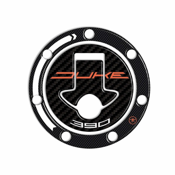 Pegatina 3D Proteccion Tapon Deposito Motocicleta Compatible Con Ktm 390 Duke 2012-16
