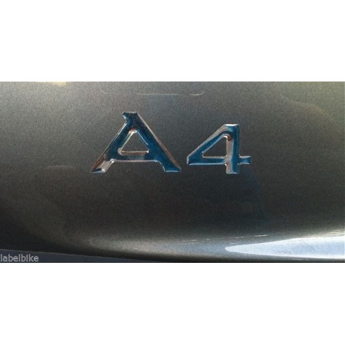 Harz-Gel 3D SCHRIFT EMBLEM kompatibel A4 KLEBER/AUFKLEBER für AUDI CARS