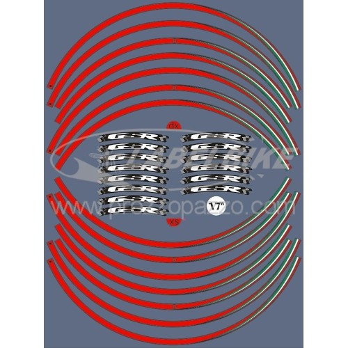 KIT FOR 17' RIMS kompatibel SUZUKI GSR MOTORCYCLE Tuning Aufkleber 2