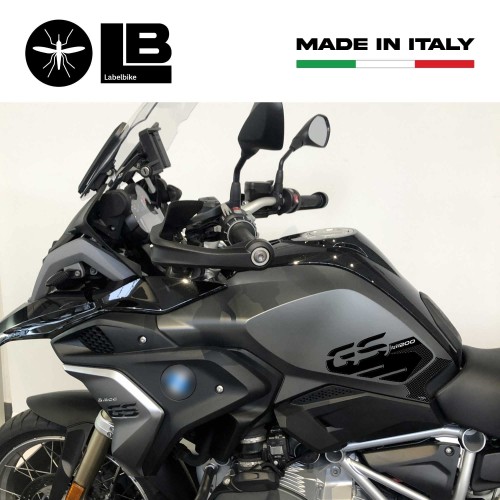 2 ADESIVI gel 3D PROTEZIONI LATERALI compatibili PER MOTO BMW GS R1200 dal 2017 2