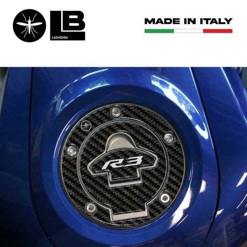 Adesivo 3D Protezione Tappo Serbatoio Moto compatibile Yamaha YZF R3 2015-2025 2