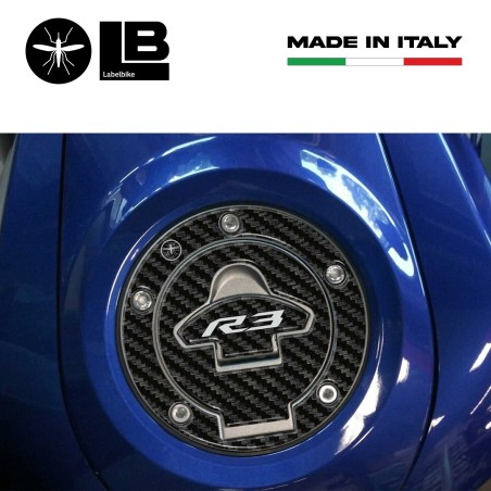 Sticker 3D Tank Cap Protection Motorcycle compatible Yamaha YZF R3 2015-2025