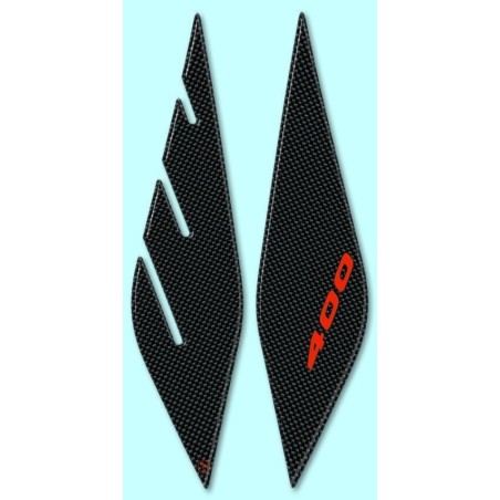 2 3D ADHESIVE FRONT PROTECTIONS compatible for YAMAHA XMAX 400 2013-2016