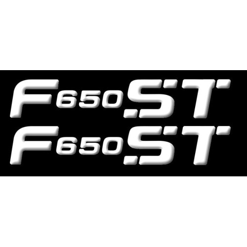 2 RESIN SCRIPT F650ST ADHESIVE-STICKERS compatible for BMW F 650 ST MOTORBIKE