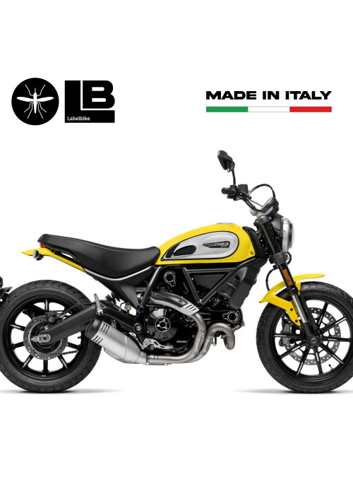PROTEZIONI LATERALI in RESINA 3D COMPATIBILE per MOTO DUCATI SCRAMBLER vintage 2
