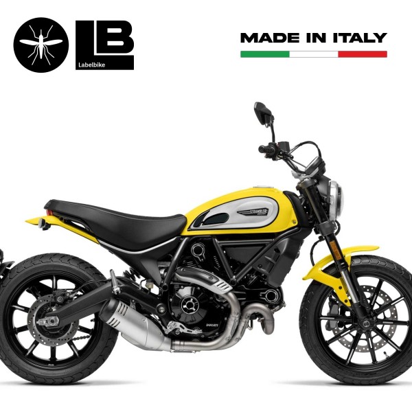 PROTEZIONI LATERALI in RESINA 3D COMPATIBILE per MOTO DUCATI SCRAMBLER vintage