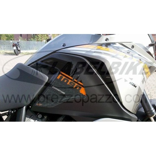 2 pegatinas 3D PROTECCIONES LATERALES TANQUE LADO compatible para KTM 1090 ADVENTURE MOTO