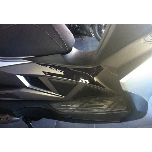 2 3D gel ADHESIVES PEDANE PROTECTIONS compatible for KAWASAKI J300 SCOOTER