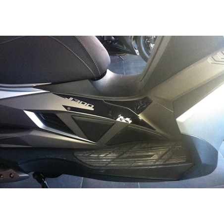 2 3D gel ADHESIVES PEDANE PROTECTIONS compatible for KAWASAKI J300 SCOOTER