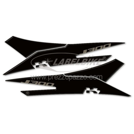 2 3D gel ADHESIVES PEDANE PROTECTIONS compatible for KAWASAKI J300 SCOOTER