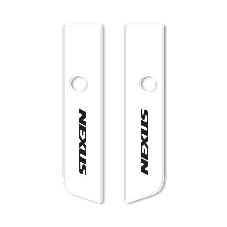TAPAS ESPEJO 2 ADHESIVOS 3D GEL RESINADO compatibles para scooters GILERA NEXUS