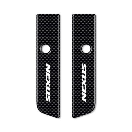 TAPAS ESPEJO 2 ADHESIVOS 3D GEL RESINADO compatibles para scooters GILERA NEXUS