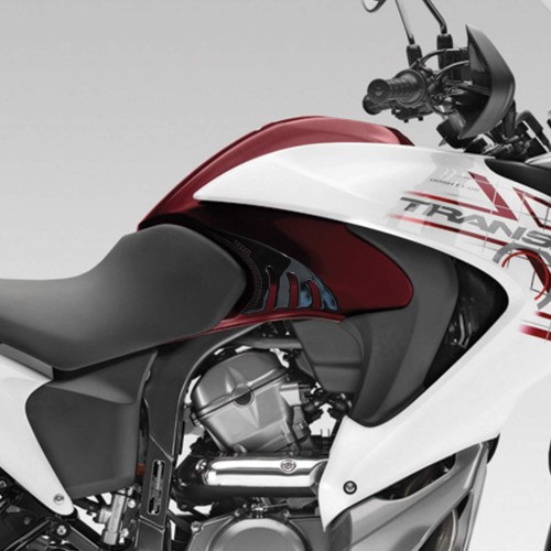 2 ADESIVI gel PROTEZIONI LATERALI SERBATOIO compatibili x MOTO HONDA TRANSALP