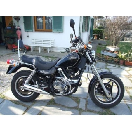 Kit 4 Aufkleber für Seiten x MOTO DUCATI INDIANA 350 Aufkleber SILBER