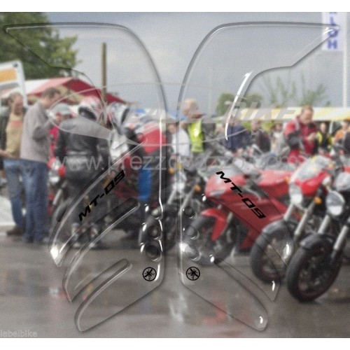 3D SIDE PROTECTIONS transparent SIDE PROTECTIONS compatible YAMAHA MT-09