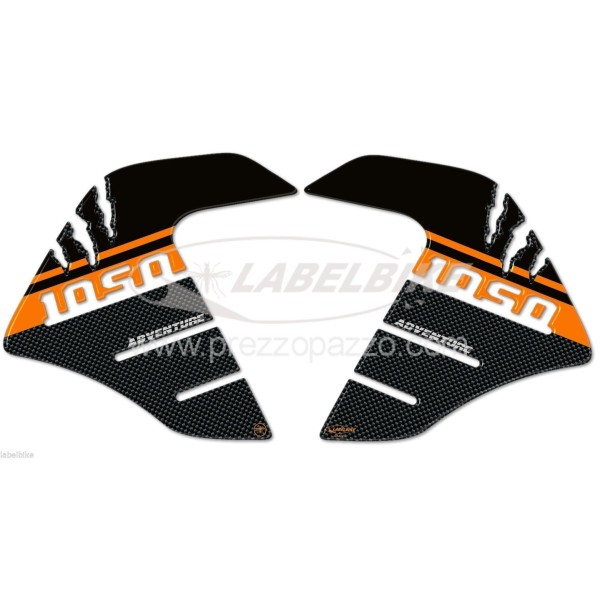 2 PROTECCIONES LATERALES 3D compatibles para MOTO KTM 1050 ADVENTURE