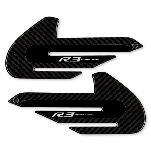2 SIDE TANK PROTECTORS COMPATIBLE WITH YAMAHA YZF R3 2015-2025 MOTORBIKES