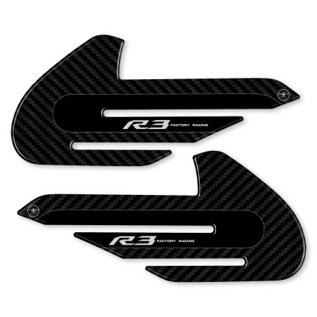 2 SEITENTANKSCHÜTZER KOMPATIBEL MIT YAMAHA YZF R3 2015-2025 MOTORRÄDERN