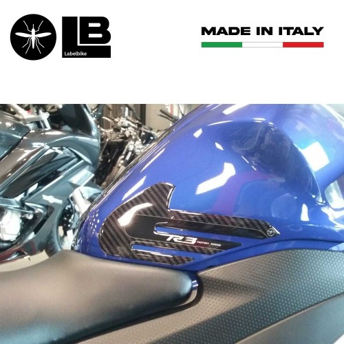 2 PROTEZIONI LATERALI SERBATOIO COMPATIBILI CON MOTO YAMAHA YZF R3 2015-2025 2