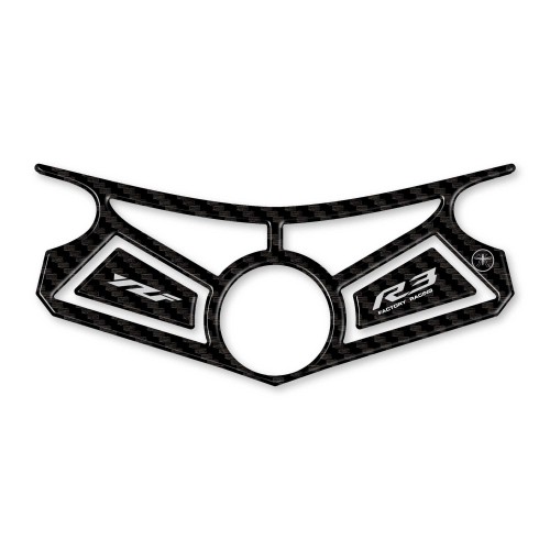 Selbstklebende 3D Lenkgabelplatte kompatibel mit YAMAHA YZF R3 2015-2018