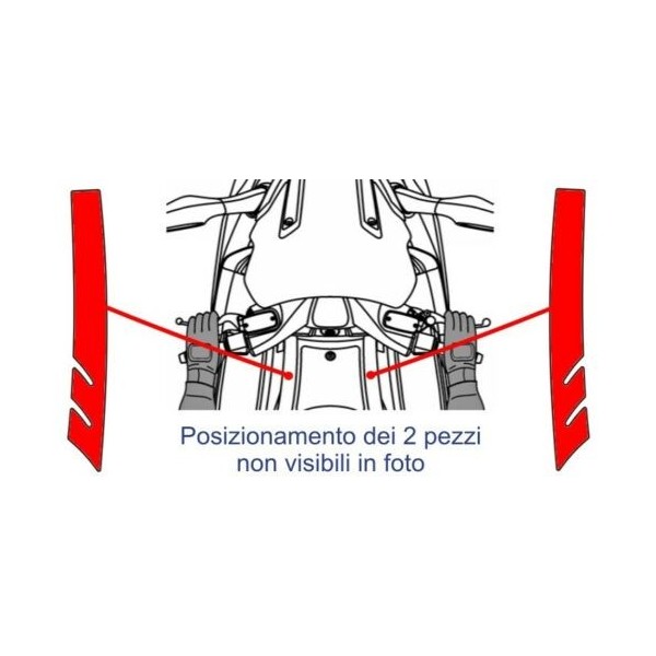 KIT BOOMERANG 3D ADHESIVES pour Scooter XCITING 250 KYMCO compatible PROTECTIONS