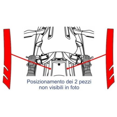 KIT BOOMERANG 3D ADHESIVES für Scooter XCITING 250 KYMCO-kompatible PROTECTIONS