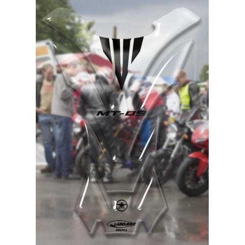 PARASERBATOIO ADESIVO trasparente 3D SERBATOIO compatibile per MOTO YAMAHA MT-09