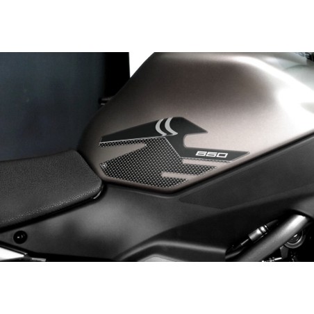 2 PROTEZIONI ginocchia LATERALI SERBATOIO compatibili x MOTO KAWASAKI ninja 650