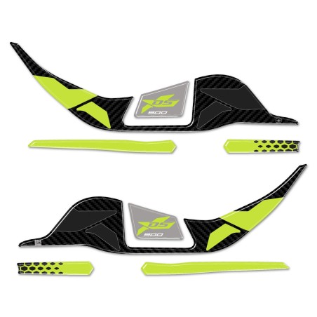 Adesivi 3D Protezioni Paramani moto compatibili con Voge Valico 900DSX 2024