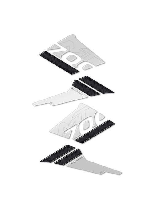 3D Gel Stickers 3D Protections latérales de réservoir de moto compatibles avec CFMOTO 700MT 2