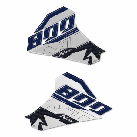 Protectores laterales de depósito de moto Pegatinas de gel 3D compatibles con CFMOTO 800MT