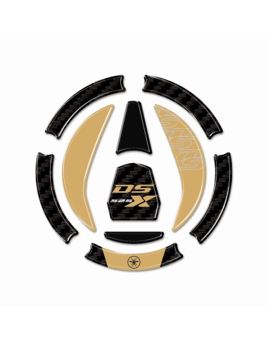 Autocollant de protection de bouchon de réservoir moto compatible avec Voge Valico 525DSX 2024