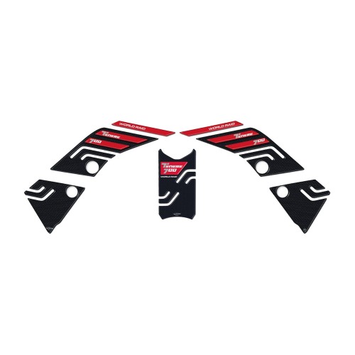 3D GEL STICKER KIT MOTORBIKE TANK PROTECTORS COMPATIBLE WITH YAMAHA TENERE 700 2